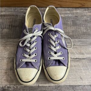 Converse Lavender Canvas Sneakers